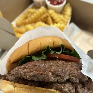 Cheeseburger [requested for cheese on the side]