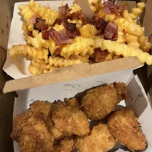 Bacon Cheese Fries &amp; Chicken Bites