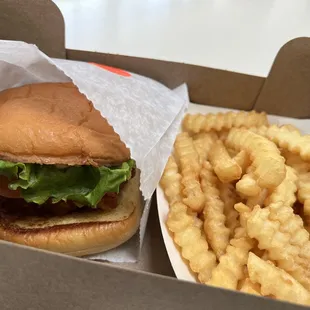 6.23.23 My &apos;Shroom&apos; burger and fries