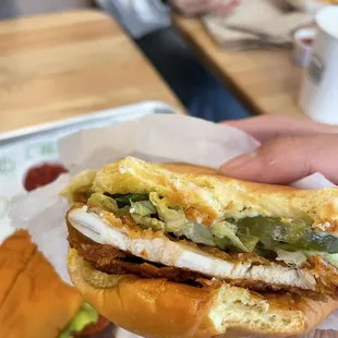 The chicken breast actually looks thicker in this pic.