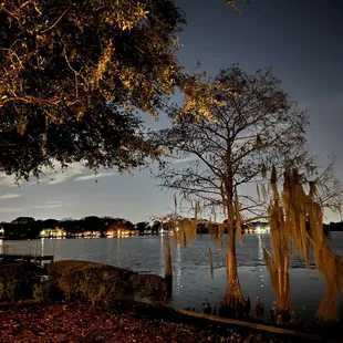 Outside back patio lake views