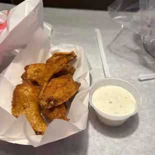 The wings are freshly fried every time! So that's good.