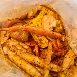 Crab &amp; shrimp w/sausage