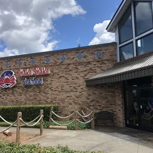 the front of the restaurant