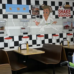 sushi and sashimi, interior