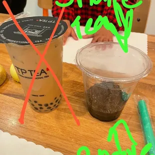 Thank you Shake tea for the just the boba cup which I paid for.