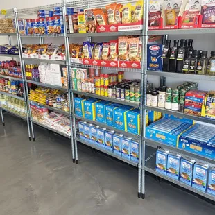 a variety of food items