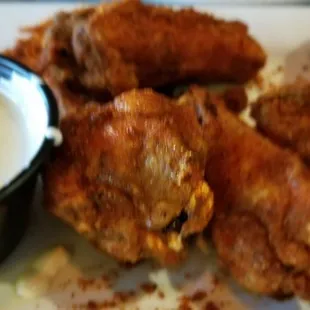 Honey Heat (  Shakers Wings) dry rub wings. Yum!