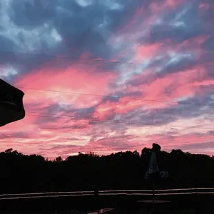 Our patio faces west....The sunsets are amazing!!