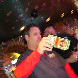 I took this of the bartender