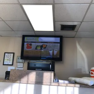 Menu always up top.