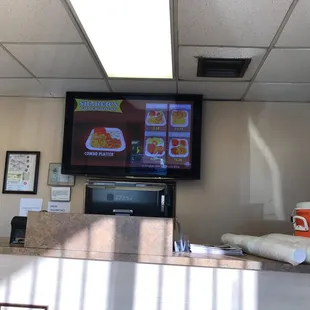 a flat screen tv