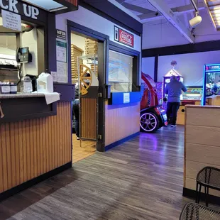 the inside of the restaurant