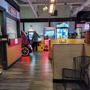 the inside of a restaurant
