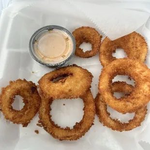 This order of rings cost me $7.00 plus tax. That's crazy.