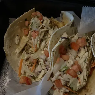 Pull pork's salty tacos ...