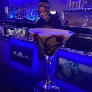 Nirvana made a chocolate martini! I think over 6 were ordered by our friends! So good!