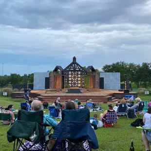 Waiting for the show to start. Nice setup!