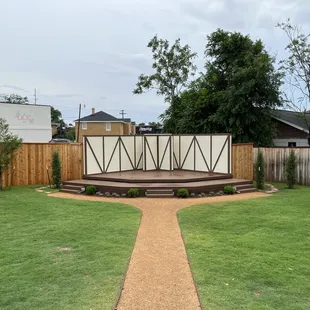 Outdoor stage at Oklahoma Shakespeare