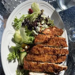 Pecan crusted chicken salad