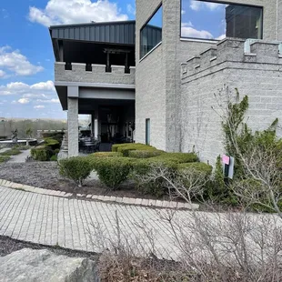 the outside of the building