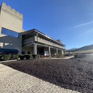 Back outdoor of restaurant