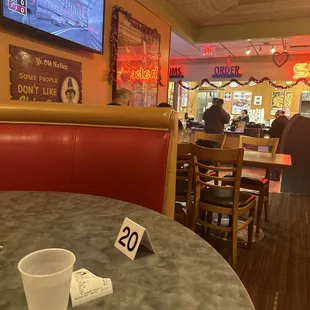 Inside Shakeys pizza
