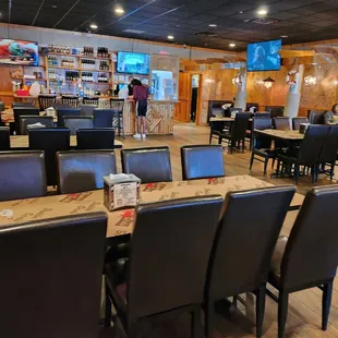 interior, sushi and sashimi