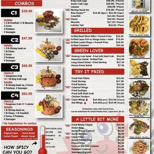 Updated menu 2023