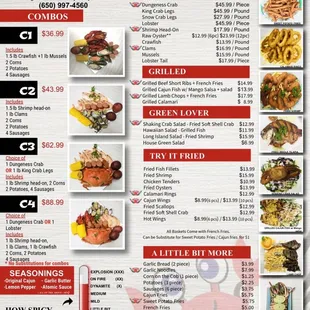 New menu 2021