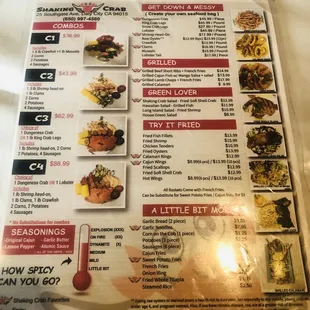 menu, sushi and sashimi