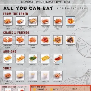 AYCE Menu