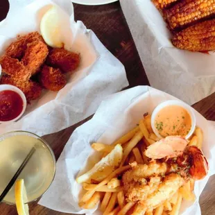 fish and chips, food