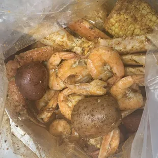 Combo B Shrimp no head with Snow Crablegs