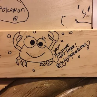 My cute keroppi looking crab!