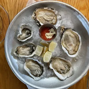 Bevans oysters and Netarts Bay oysters.