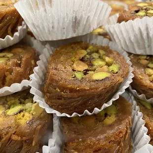 a variety of pastries