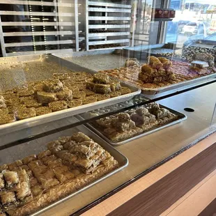 a variety of baked goods