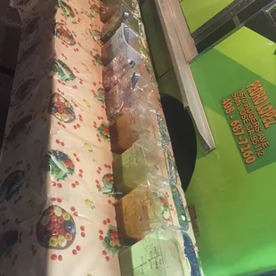 All kinds of yummy salsas