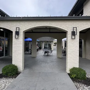 Outside patio with live music