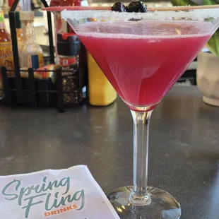 Blueberry Lemon Drop Martini