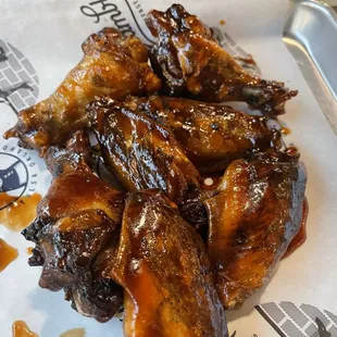 Honey bbq chicken wings