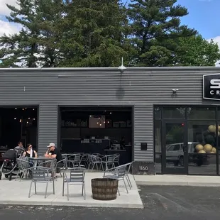 the outside of the building