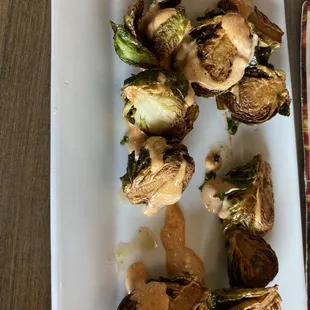 Brussel sprouts.. minus a few