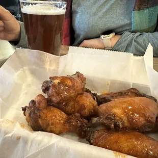 Smoked bone in wings.