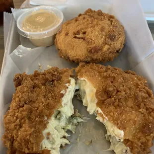 Jalapeño cream cheese onion rings.  (Amazing)