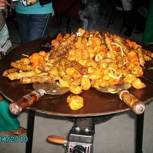 paella, food