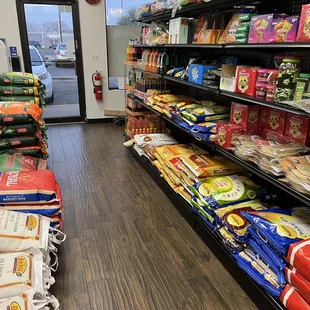 a view of a grocery store