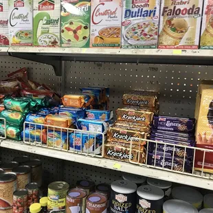 Dessert mixes, cookies, can