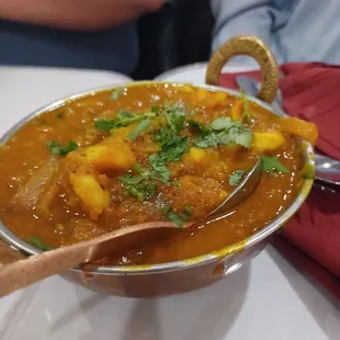 a bowl of curry
